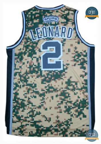 cfb3 camisetas Kawhi Leonard, San Antonio Spurs - Camo