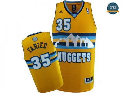 cfb3 camisetas Kenneth Faried, Denver Nuggets [Amarilla]