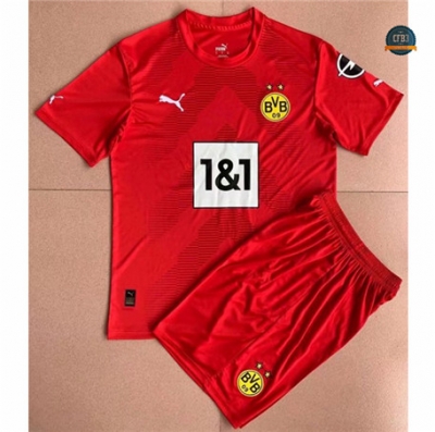Cfb3 Camiseta Borussia Dortmund Niños Equipación Portero Rojo 2022/2023