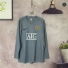 Venta Cfb3 Camiseta Retro 2007-08 Manchester United Equipación Portero Manga Larga Gris