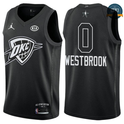 cfb3 camisetas Russell Westbrook - 2018 All-Star Negro