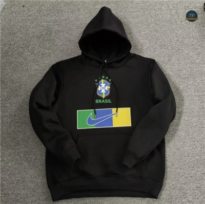 Cfb3 Camiseta Sudadera con Capucha Brasil Equipación Negro 2022/2023 f391