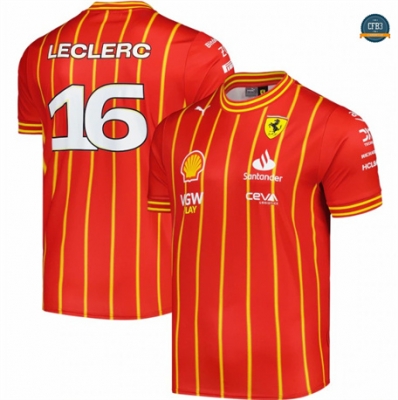 Cfb3 Camiseta Equipación Scuderia Ferrari 2024 - Charles Leclerc