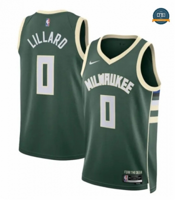 Cfb3 Camiseta Damian Lillard, Milwaukee Bucks 2023/24 - Icon