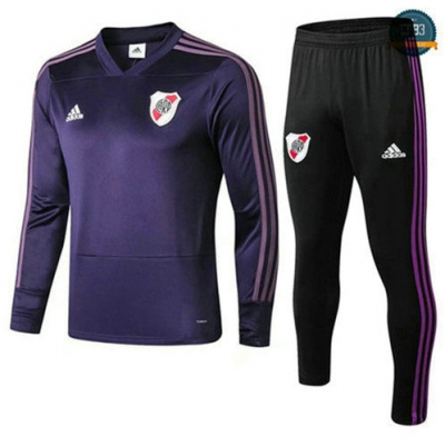 Chándal River Plate Púrpura 2018/2019 Cuello V