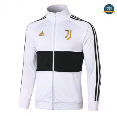 Cfb3 Chaqueta Juventus Equipación Blanco/Negro Or Badge Cuello alto 2020/2021