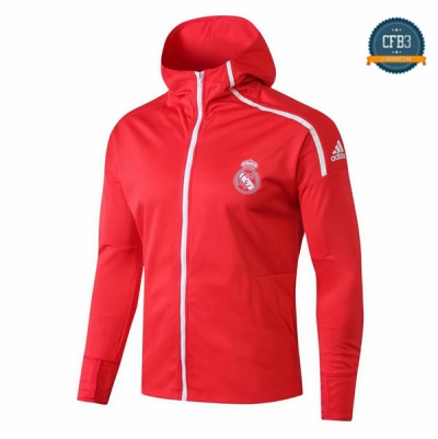 Cfb3 Camisetas Chaqueta Sudadera Real Madrid Rojo 2018/2019 Sombrero