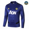 Cfb3 Camisetas Sudadera Training Manchester United Azul Oscuro 2019/2020 Cuello Redondo