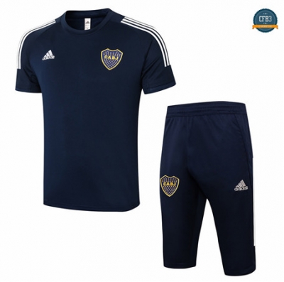 Cfb3 Camiseta Entrenamiento Boca Juniors + Pantalones 3/4 Azul Marino 2020/2021