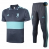 Cfb3 Camiseta Juventus POLO + Pantalones Gris/Azul 2020/2021