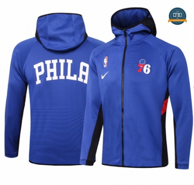 Cfb3 Chaqueta con capucha Philadelphia 76ers - Azul
