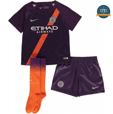 Camiseta Manchester City 3ª Equipación Niños Púrpura 2018