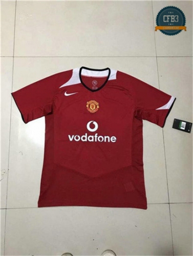 Camiseta 2005-06 Manchester United 1ª Equipación