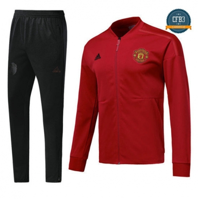 Chaqueta Chándal Manchester United Rojo 2018