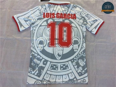 Camiseta 1998 Mexico 2ª Equipación Blanco (10 Luis garcia)