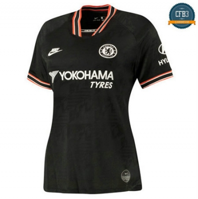 Camiseta Chelsea Mujer 3ª Negro 2019/20