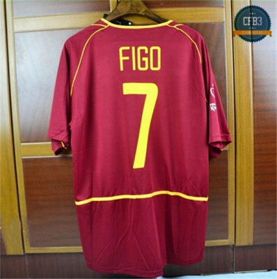 Camiseta 2002 Copa del Mundo Portugal 1ª Equipación (7 FIGO)