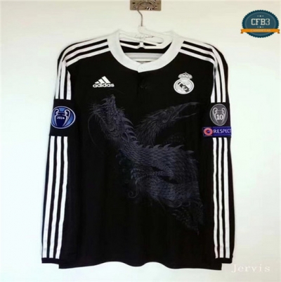 Camiseta 2014-15 Real Madrid Manga Larga 3ª Equipación