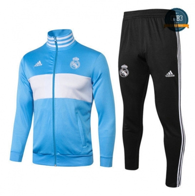 Chaqueta Chándal Real Madrid Azul 2018 Clair/Blanco