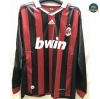 Cfb3 Camisetas Retro 2009 AC Milan Manga Larga