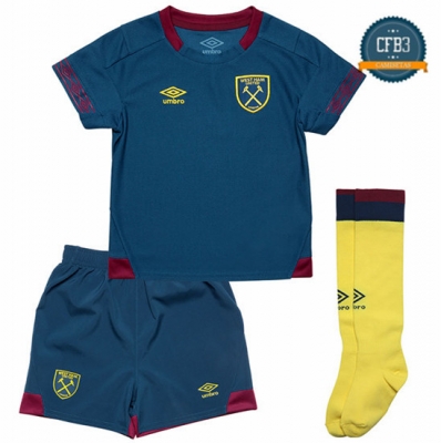 Camiseta West Ham United 2ª Equipación Niños Azul 2018