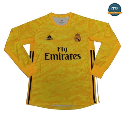 cfb3 Camisetas Manga Larga Real Madrid 1ª Equipación Amarillo 2019/2020