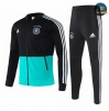 Cfb3 Camisetas 20207 - Chaqueta Chándal Alemania Equipación Negro/Verde 2020/2021