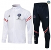 Cfb3 Chaqueta Chandal PSG Jordan Equipación Blanco Cuello alto 2021/2022