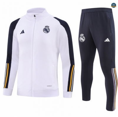 Nuevas Cfb3 Chaqueta Chándal Real Madrid Equipación Blanco 2023/2024