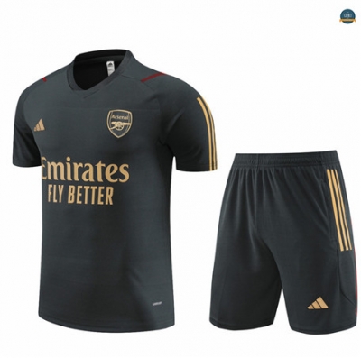 Nuevas Cfb3 Camiseta Entrenamiento Arsenal + Pantalones Cortos Equipación Gris Oscuro 2023/2024