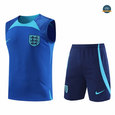 Crear Cfb3 Camiseta Entrenamiento Inglaterra Chaleco + Pantalones Equipación Azul 2022/2023