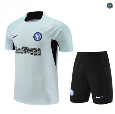 Buscar Cfb3 Camiseta Entrenamiento Inter Milan + Pantalones Cortos Equipación Gris Claro 2023/2024