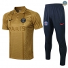 Cfb3 Camisetas Entrenamiento PSG POLO + Pantalones Equipación Doré 2021/2022