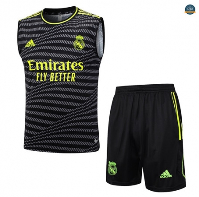 Comprar Cfb3 Camiseta Entrenamiento Real Madrid Chaleco Pantalones Equipación Negro 2023/2024