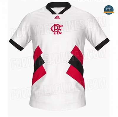 Nuevas Cfb3 Camiseta Flamengo Equipación ICON Blanco 2023/2024