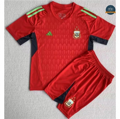 Venta Cfb3 Camiseta Argentina Niño Equipación Portero Rojo 2023/2024