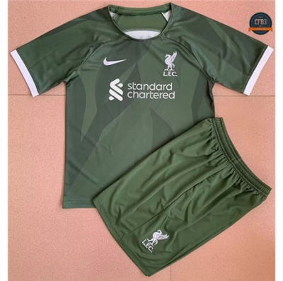 Nuevas Cfb3 Camiseta Liverpool Niño Equipación Verde 2024