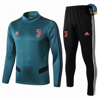 Cfb3 Camisetas D118 Chandal Juventus Azul/Negro 2019/2020 Cuello alto