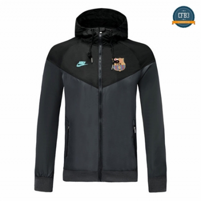 Cfb3 Camisetas D271 Chaqueta Rompevientos Barcelona zipper Negro Sombrero 2019/2020