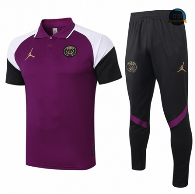 Cfb3 Camiseta Entrenamiento Jordan POLO + Pantalones Equipación Púrpura 2020/2021