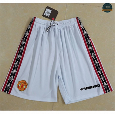 Cfb3 Camiseta Rétro Manchester United Pantalones Blanco