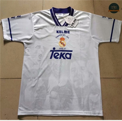 Cfb3 Camisetas Rétro 1996-97 Real Madrid Liga de Campeones