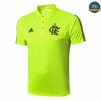 Cfb3 D195 Camiseta Flamengo Pre-Match Verde POLO 2019/2020
