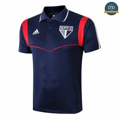 Cfb3 D199 Camiseta Sao Paulo Pre-Match Azul 2019/2020