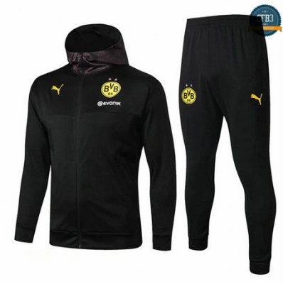 Cfb3 D24 Chaqueta Chándal Sombrero Borussia Dortmund Negro 2019/2020