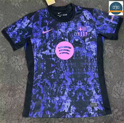 Camiseta futbol Barcelona Equipación Negro/Púrpura 2025/2026