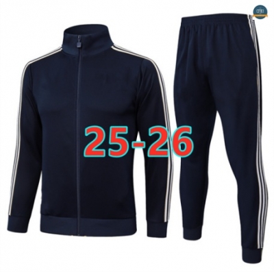 Nuevas Chaqueta Chándal Fútbol Juventus Equipación Azul marino/Blanco 2025/2026