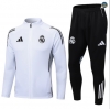 Replicas Chaqueta Chándal Fútbol Equipación Real Madrid Blanco/negro 2025/2026