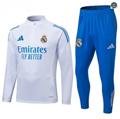 Hacer Chándal Fútbol Real Madrid Equipación Blanco/Azul 2025/2026