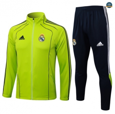 Nuevas Chaqueta Chándal Fútbol Real Madrid Equipación verde/negro/Blanco 2025/2026